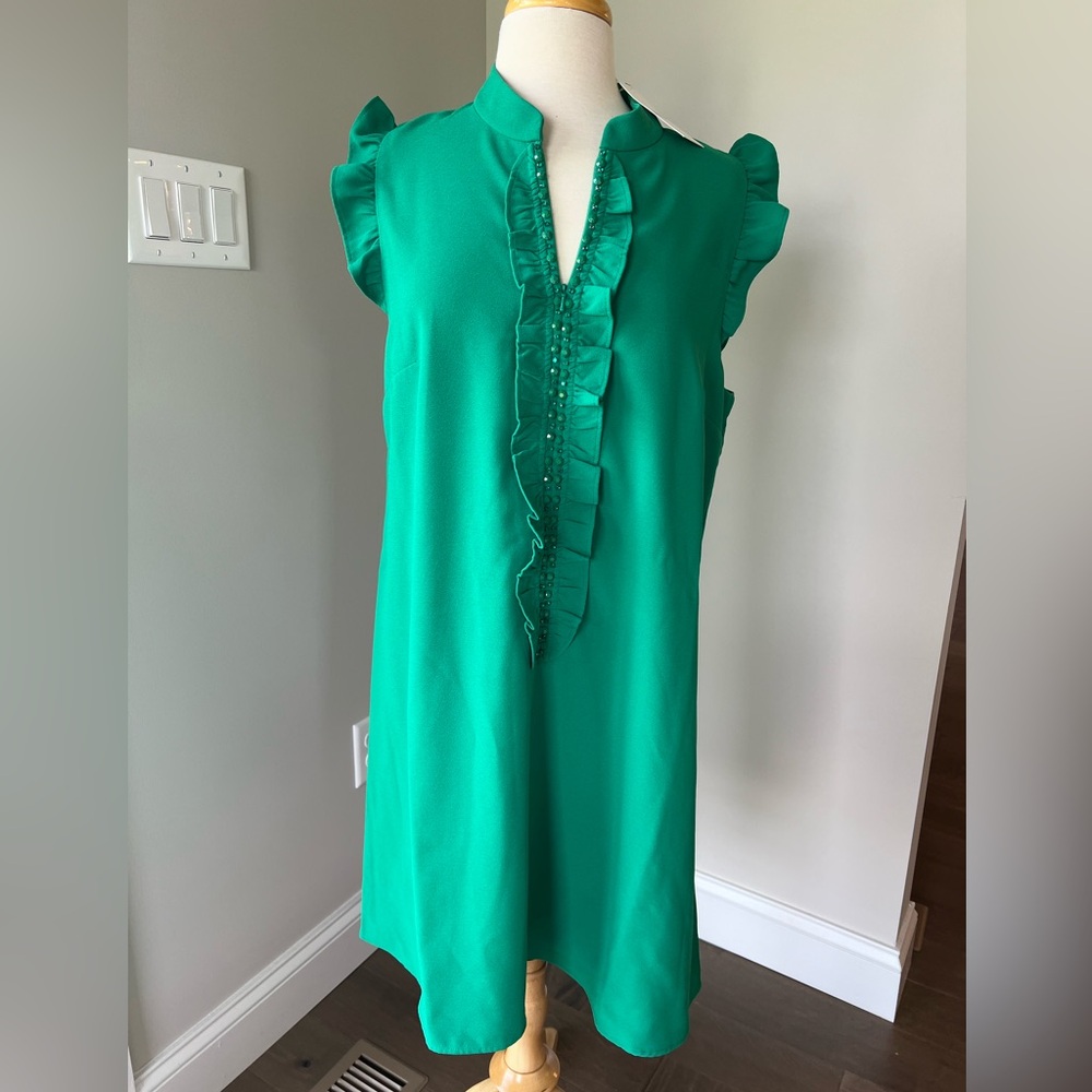 NEW!!!     Lilly Pulitzer Green Sleeveless Adalee Shift dress size 16